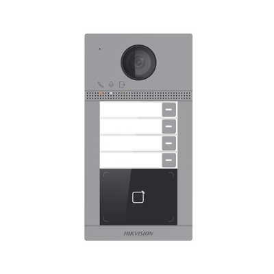 Videoportero IP 2 Megapixel / Llamada y Apertura Remota desde App Hik-Connect (Requiere monitor )/ PoE / Exterior IP65 + A...