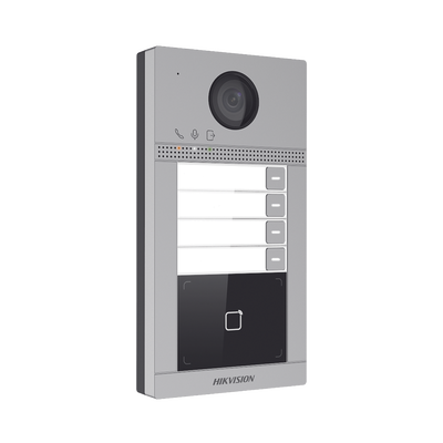 Videoportero IP 2 Megapixel / Llamada y Apertura Remota desde App Hik-Connect (Requiere monitor )/ PoE / Exterior IP65 + A...