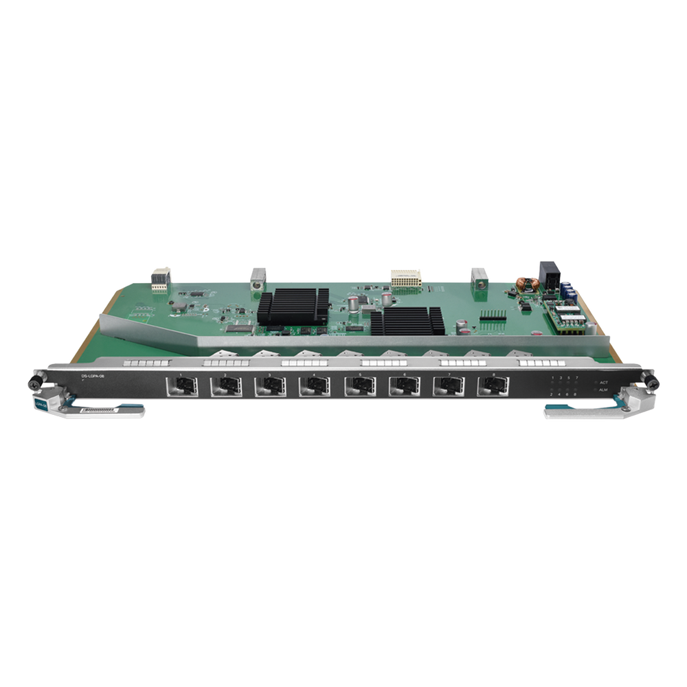 Tarjeta de Servicio GPON / 8 Puertos PON / Split 1:128 / 1024 Clientes / 20 km (12.4 mi) / Intercambio en Caliente | SIERRA STORE