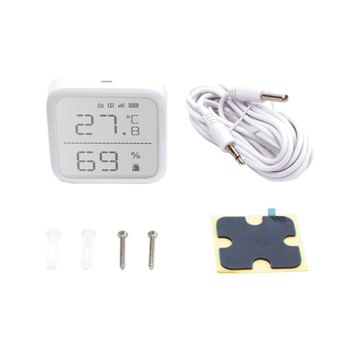 (AX PRO) Detector de Temperatura y Detector de Humedad Inalámbrico / 2.7" de Tamaño / Uso en Interior / Rango de Detección...