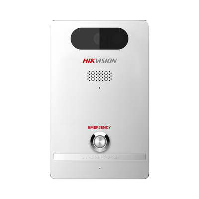 Estación de Alarma de Pánico / Cámara de 4 Megapixel / Micrófono Integrado / Exterior IP65 / Protección IK10 / PoE / 10 mt...