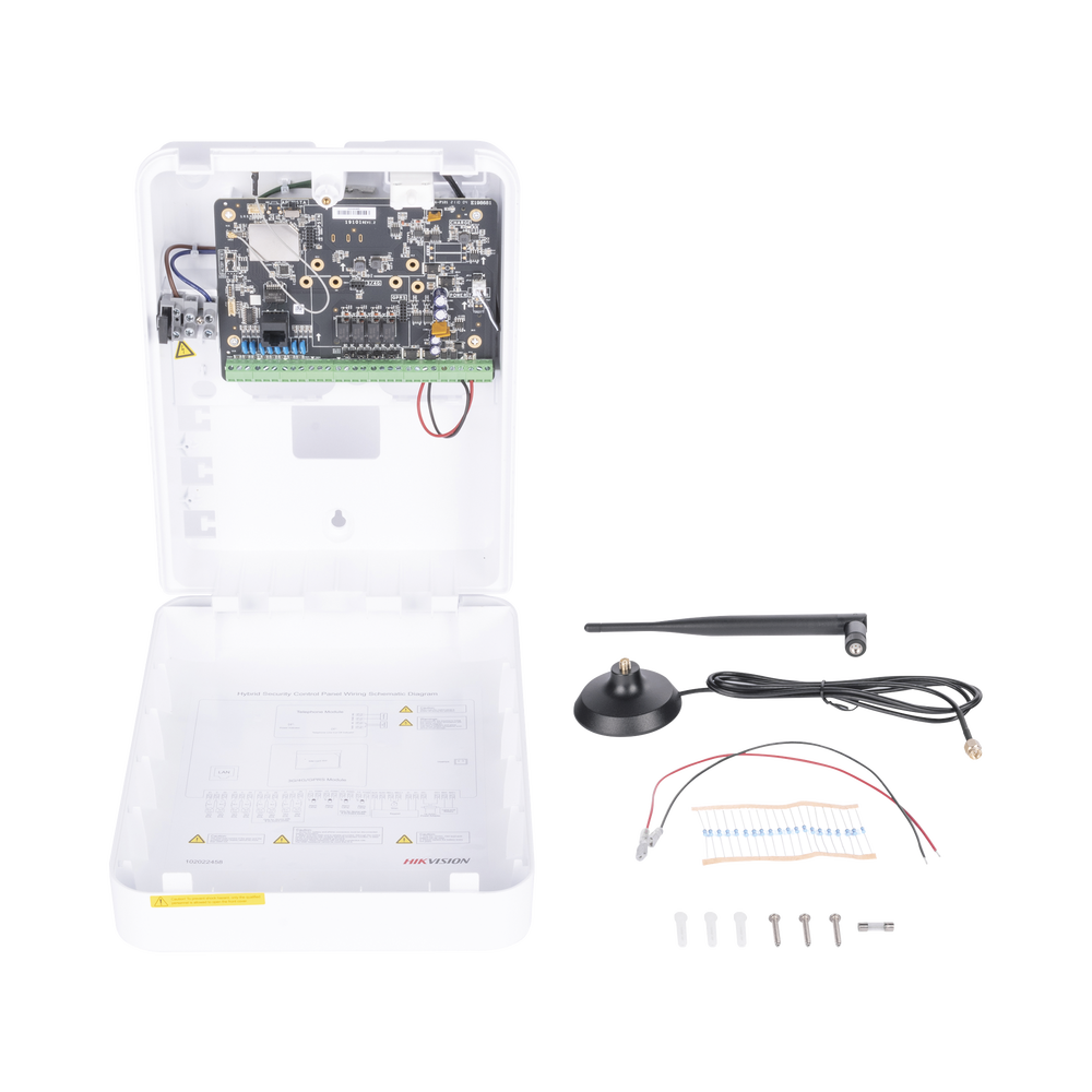 HIKVISION DS-PHA64-W4P2 - Panel de Alarma Híbrido IP (Versión 2.0) / Wi-Fi / (8 Zonas Cableadas Directas al Panel / 56 Zonas | SIERRA STORE