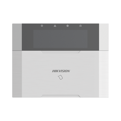 (AX HYBRID PRO) Teclado Compatible con el Panel Hybrid Pro Hikvision DS-PHA64-LP y DS-PHA64-LP(B) / Pantalla LCD / 2 zonas...