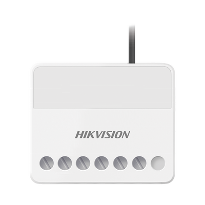 (AX PRO) Relevador Inalámbrico / 1 Entrada de Alarma 24/7 / 1 Salida de Relevador 0 a 36 Vcc (Max. 5 A) - HIKVISION