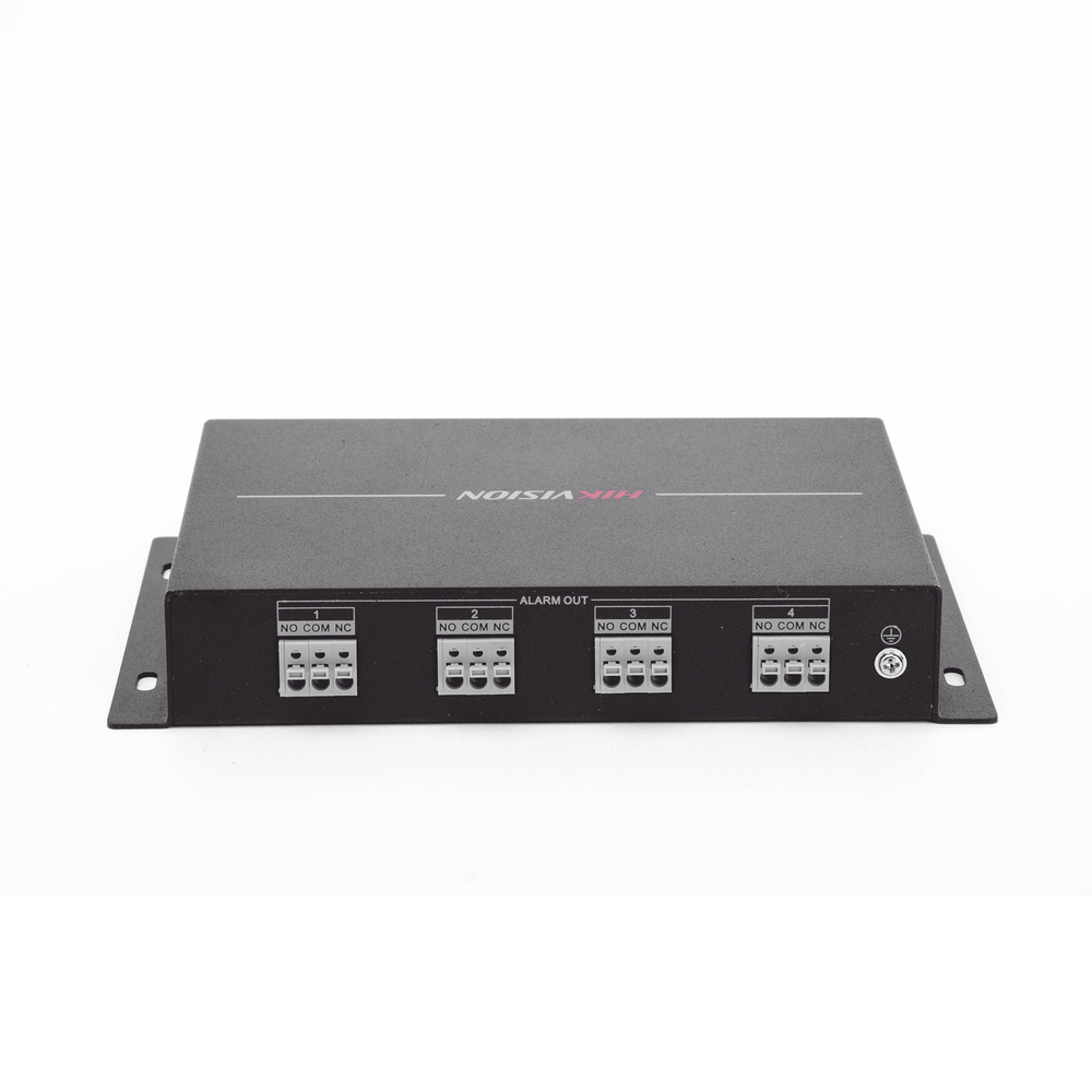 HIKVISION DS-PM-RSO4-H - Módulo de Relevadores / 4 Canales / 220 VCA 10 A / Comunicación RS-485 / 12 VCC / -10°C a 55°C | SIERRA STORE