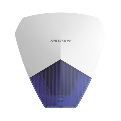 Sirena Estrobo Cableada Hikvision / Ideal para cualquier Panel de Alarma / Azul / 105 dB / Proteccón IP54 - HIKVISION