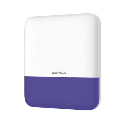 (AX PRO) Sirena Inalámbrica con Estrobo Azul para Exterior IP65 / 110 dB - HIKVISION