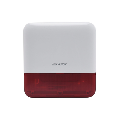 (AX PRO) Sirena Inalámbrica con Estrobo Rojo para Exterior IP65 / 110 dB HIKVISION - Vista 4