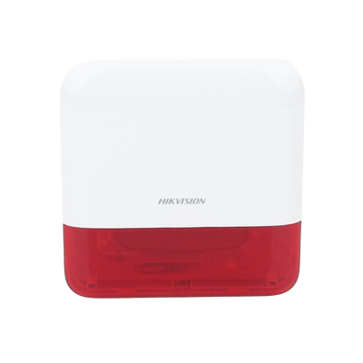 (AX PRO) Sirena Inalámbrica con Estrobo Rojo para Exterior IP65 / 110 dB HIKVISION - Vista 5