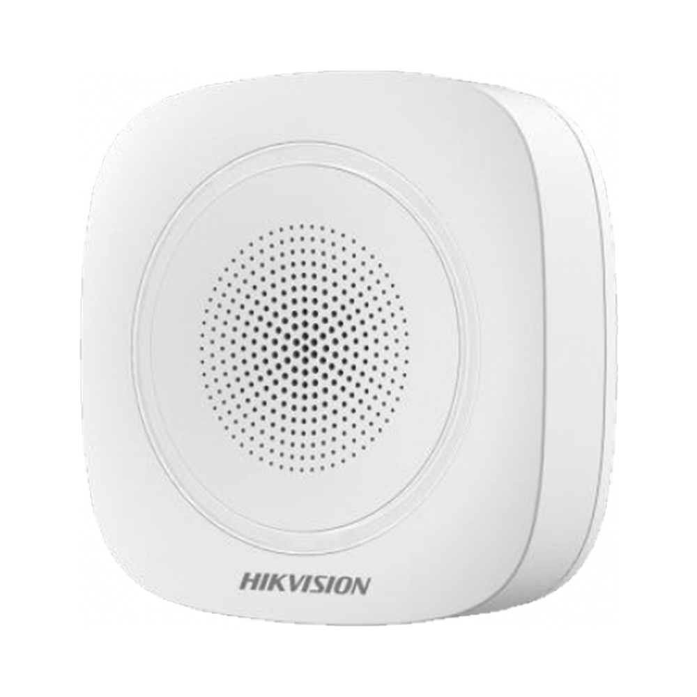 HIKVISION DS-PS1-I-WB - Sirena Inalámbrica Interior / 110 dB / Estrobo Azul / 433 MHz / AES-128 / -10° a 55°C | SIERRA STORE