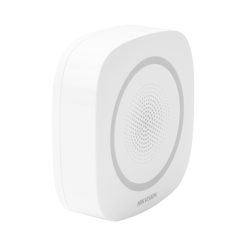 HIKVISION DS-PS1-I-WB - Sirena Inalámbrica Interior / 110 dB / Estrobo Azul / 433 MHz / AES-128 / -10° a 55°C | SIERRA STORE