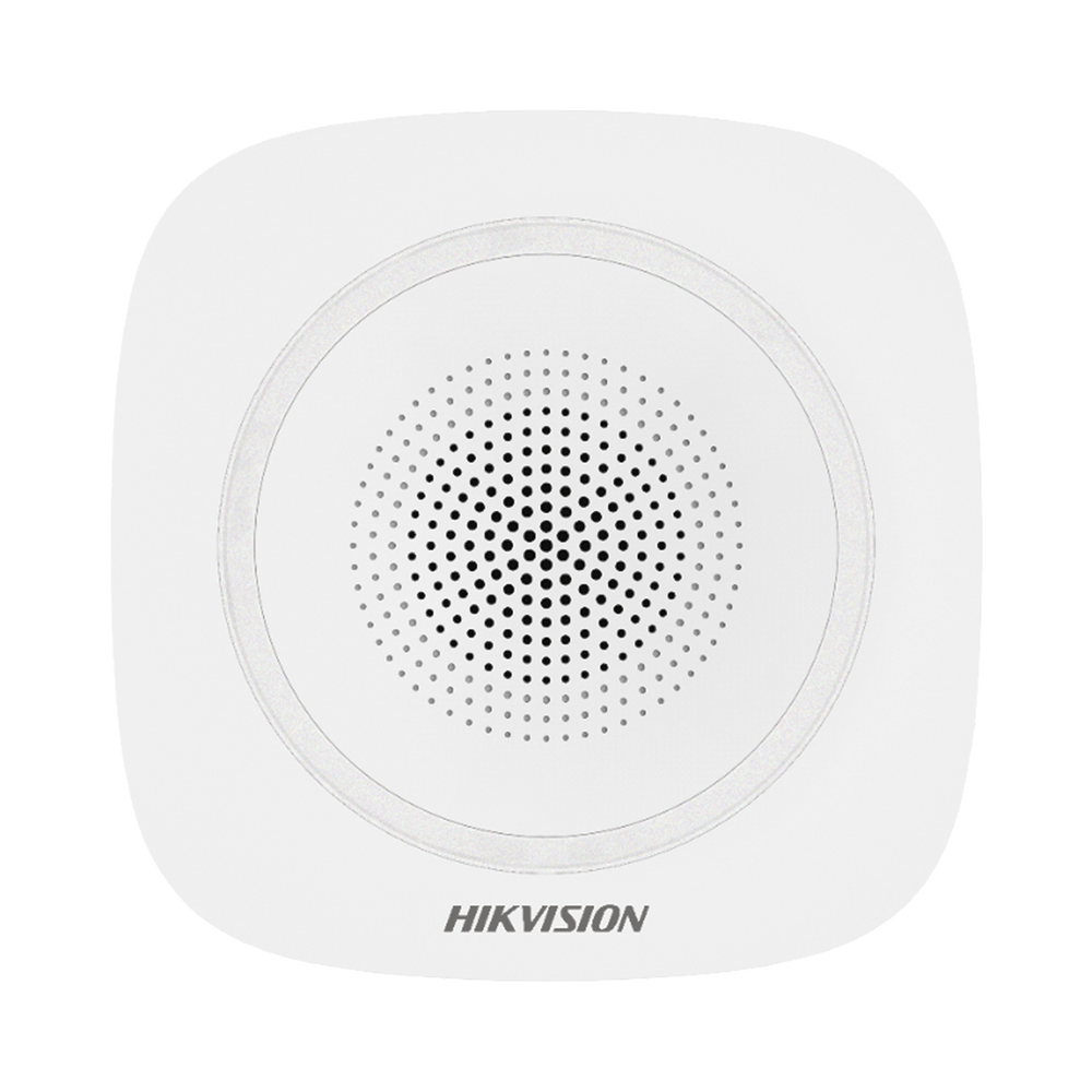HIKVISION DS-PS1-I-WB - Sirena Inalámbrica Interior / 110 dB / Estrobo Azul / 433 MHz / AES-128 / -10° a 55°C | SIERRA STORE