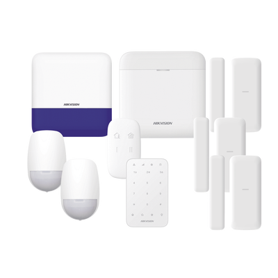 (AX PRO) KIT de Alarma AX PRO / Incluye: 1 Hub con batería de respaldo/ 2 Sensores PIR / 3 Contactos Magnéticos mini / 1 C...