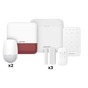 (AX PRO) KIT de Alarma AX PRO / Incluye: 1 Hub / 2 Sensores PIR / 3 Contactos...