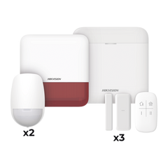 (AX PRO) KIT de Alarma AX PRO con GSM (3G/4G) / Incluye: 1 Hub con bateria de respaldo / 2 Sensores PIR / 3 Contactos Magn...