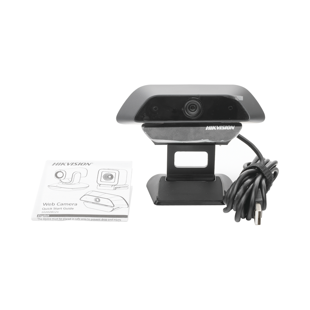 HIKVISION DS-U12 - Cámara Web ALTA DENIFICIÓN (1080p) / Gran Angular / Micrófono Integrado / Conector USB de 2 mts / Fácil de Instalar | SIERRA STORE