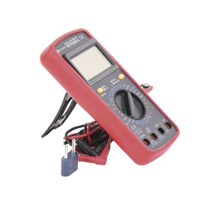 KIT Multímetro Digital DT9205A 600 Vcc /  Vca  CATII,  con Pantalla LCD. Incluye Batería ER-9V de 9V PRECISION - Vista 5