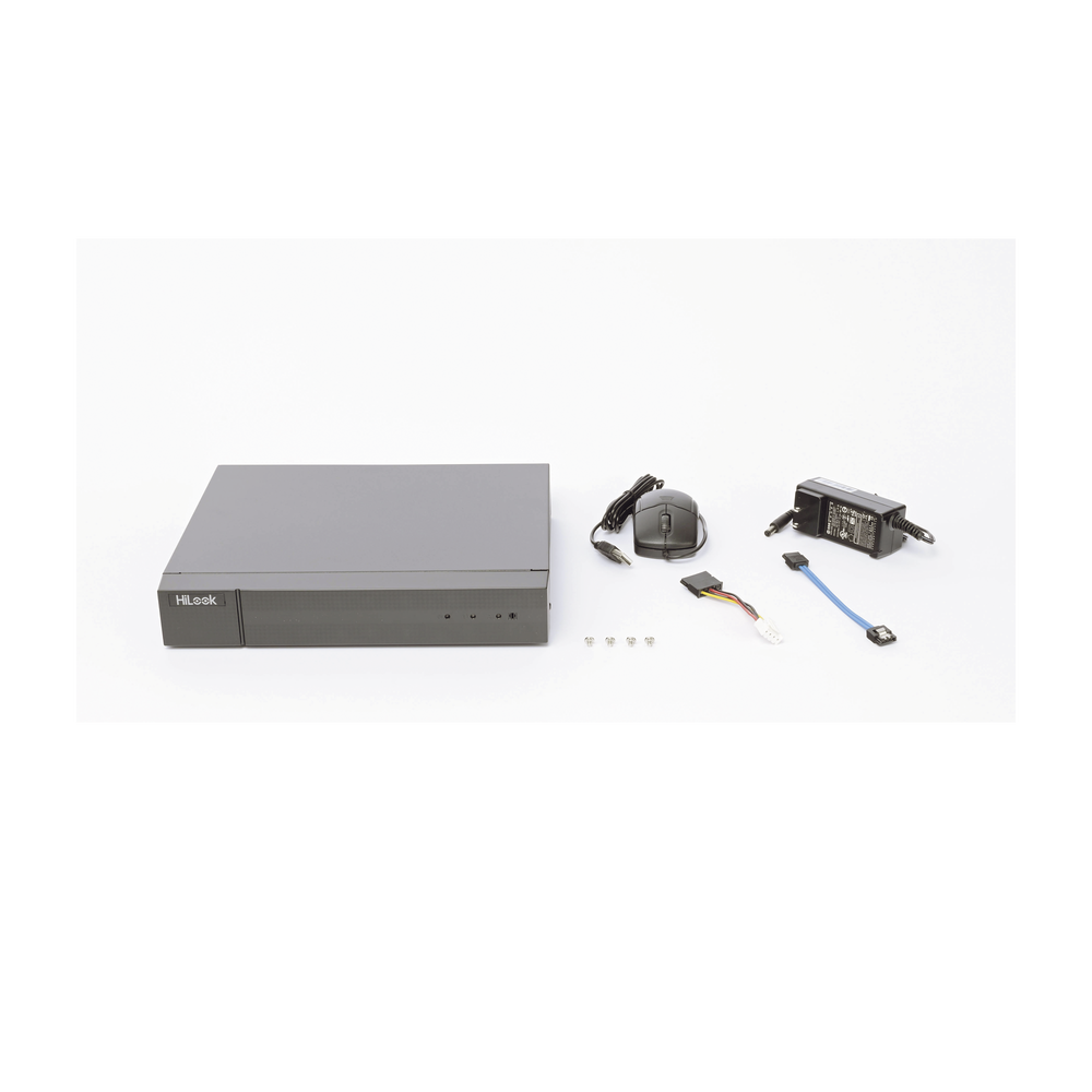 HiLook by HIKVISION DVR-204U-M1(E) - DVR Híbrido / 8 Canales Combinados / 4 TurboHD + 4 IP / 8 Megapíxel (4K) / H.265+ / Audio por | SIERRA STORE