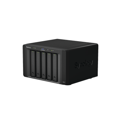 Unidad de Expansión Synology DX517 | 5 Bahías SATA HDD/SSD 3.5" y 2.5" | Puerto eSATA | Diseño Hot-Swap | Compatible con D...