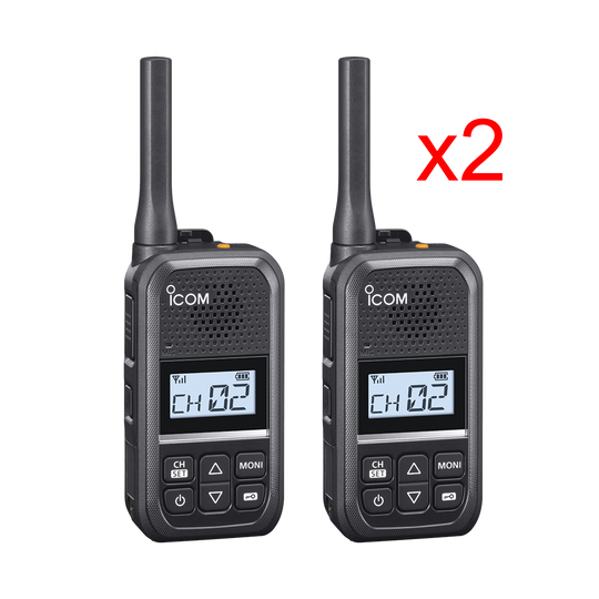 (DUO) Radio Portátil Analógico, 2W, 16 Canales, 450-470 MHZ - ICOM