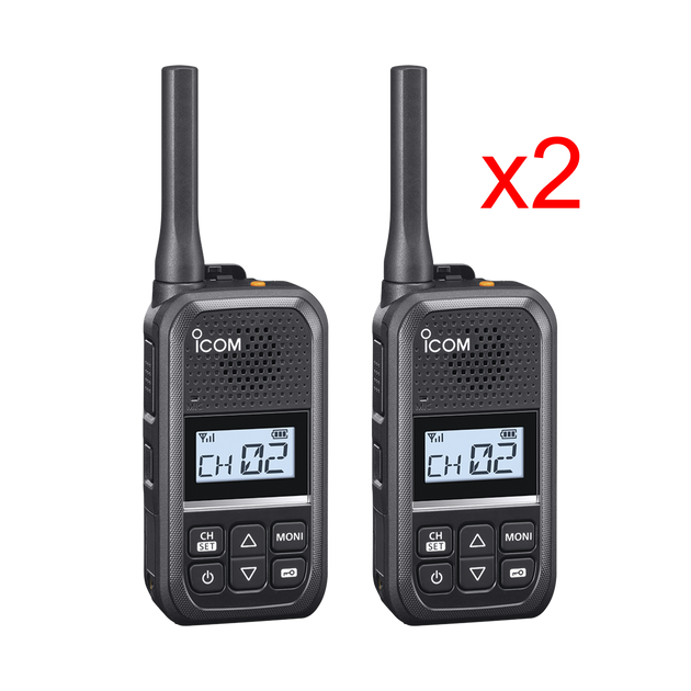 (DUO) Radio Portátil Analógico, 2W, 16 Canales, 450-470 MHZ - ICOM