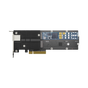 Adaptador Combinado SSD M.2 y 10 GbE | PCIe 3.0 x8 | 2 Ranuras NVMe M.2 22110...