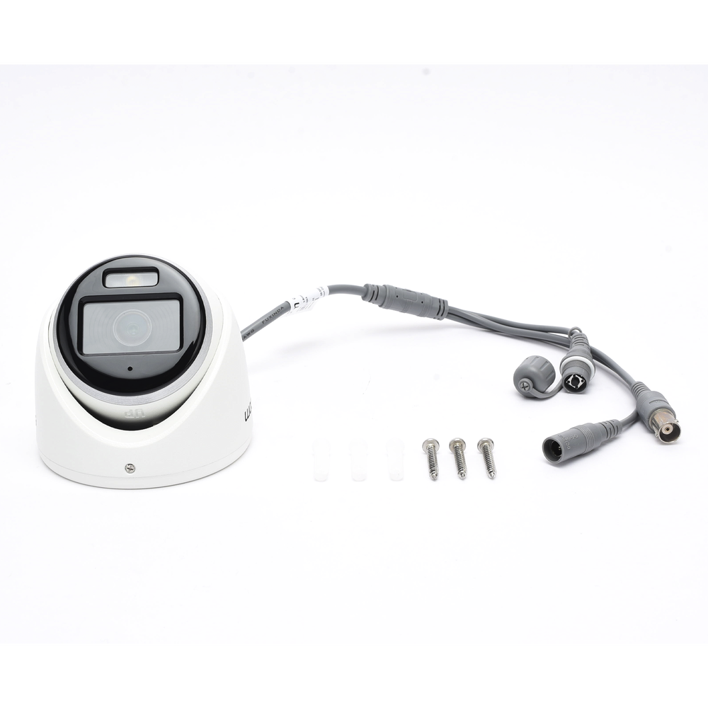 Cámara Turret TURBOHD / 3K 5 Megapixel / Color 24/7 / Luz Blanca 20 m (65.6 ft) / IP67 / Micrófono Integrado / 4 Tecnologías / Lente | SIERRA STORE