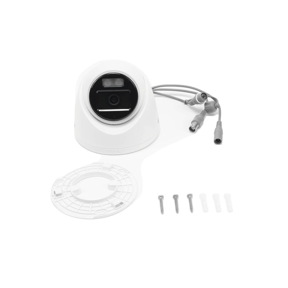 Turret TURBOHD 3K (5 Megapixel) / Lente 3.6 mm / Micrófono Integrado / Imagen a Color 24/7 (ColorVu) / 40 mts Luz Blanca / Exterior | SIERRA STORE