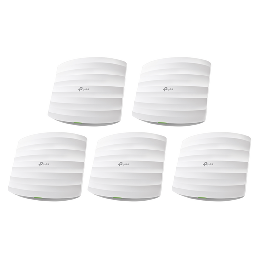Kit de 5 Access Points / Doble Banda AC / 1350 Mbps / MU-MIMO / PoE 802.3af y Pasivo / 100 Clientes / 4 Antenas Internas | SIERRA STORE