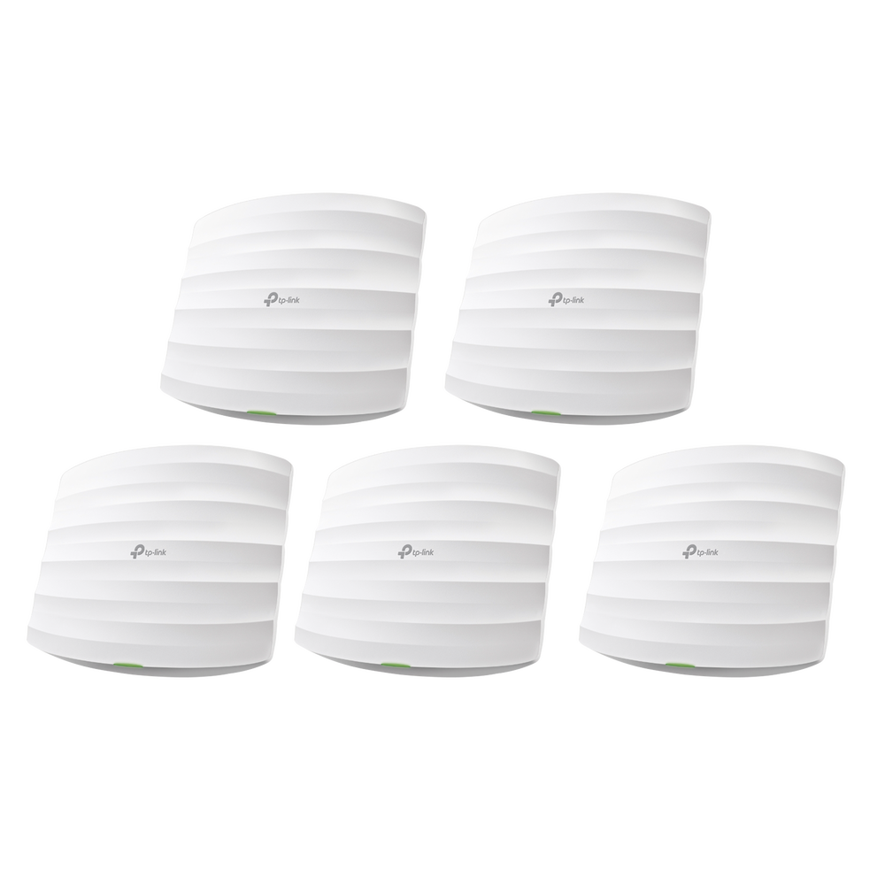 Kit de 5 Access Points / Doble Banda AC / 1350 Mbps / MU-MIMO / PoE 802.3af y Pasivo / 100 Clientes / 4 Antenas Internas | SIERRA STORE
