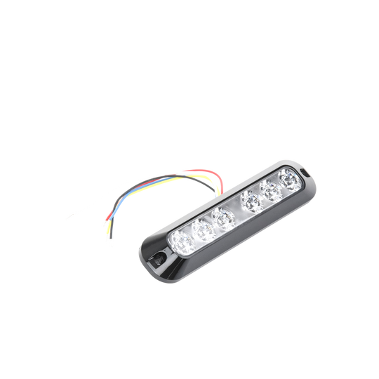 Luz Auxiliar / 6 LEDs Ultra Brillantes / Rojo-Azul / 12-24 VCC / SAE J595 Clase I / 21 Patrones | SIERRA STORE
