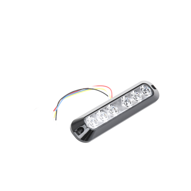 Luz Auxiliar / 6 LEDs Ultra Brillantes / Rojo-Azul / 12-24 VCC / SAE J595 Clase I / 21 Patrones | SIERRA STORE
