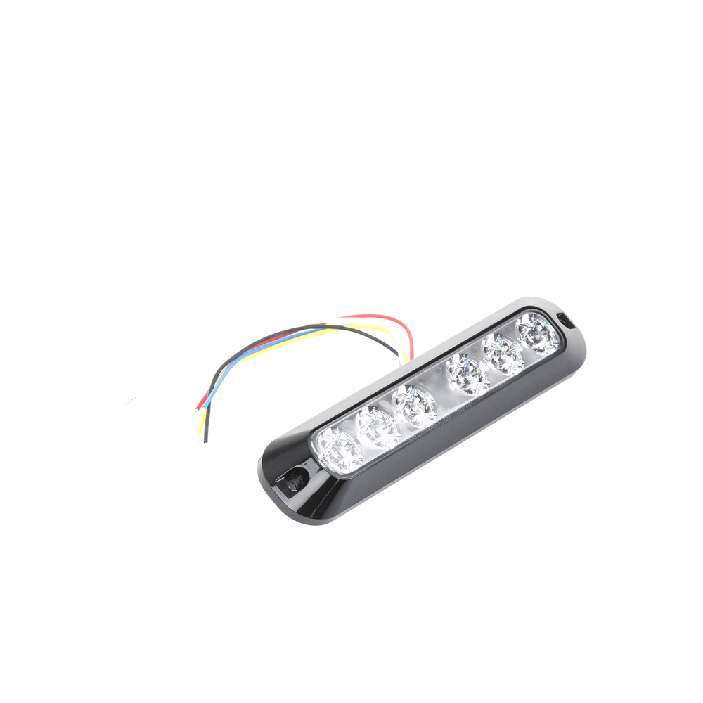 Luz Auxiliar / 6 LEDs Ultra Brillantes / Rojo-Azul / 12-24 VCC / SAE J595 Clase I / 21 Patrones | SIERRA STORE