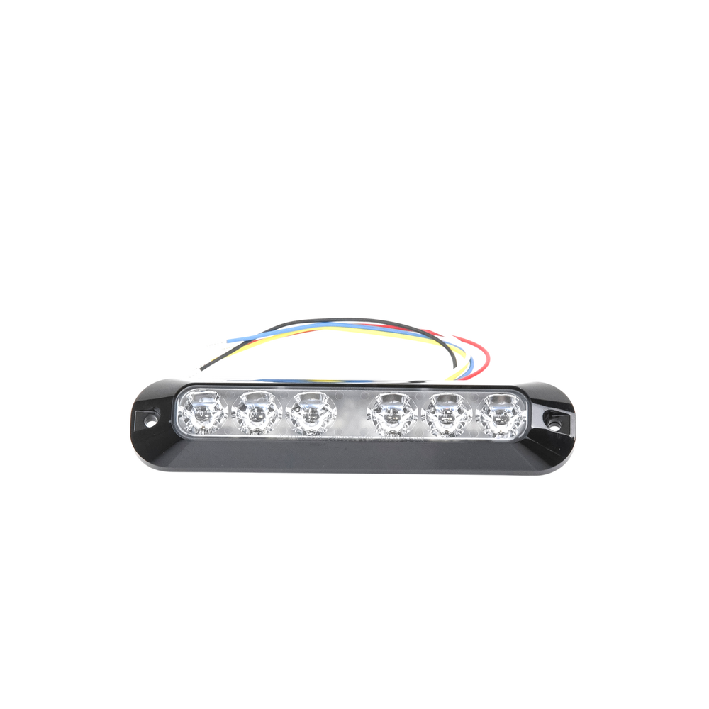 Luz Auxiliar / 6 LEDs Ultra Brillantes / Rojo-Azul / 12-24 VCC / SAE J595 Clase I / 21 Patrones | SIERRA STORE