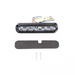 Luz LED de Advertencia Direccional / 12 LED Duales / Montaje Curvo 120° / IP69K e IP67 / 69 Patrones de Destello / Alimentación 12-24V | SIERRA STORE
