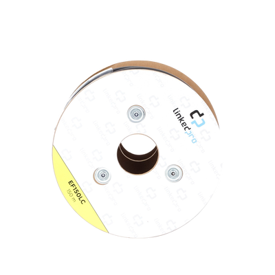 Carrete de Fibra Óptica Monomodo con Conectores LC-LC Duplex, Reforzada con Kevlar, de 150 Metros (492.13 Pies), Para Inst...