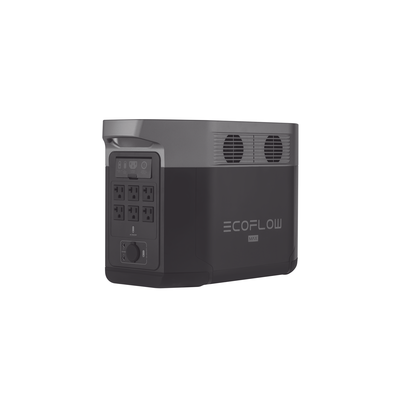 EcoFlow DELTA 2 MAX | Estación de Energía Portátil 2048Wh Litio LFP / 6 AC 2400 W (Max. 3400W) / 2 USB-C 100W / Capacidad par