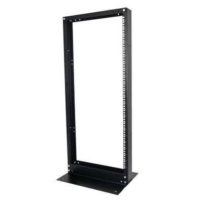 Rack de 2 Postes, Estándar 19", 24 Unidades, Fabricado en Acero, Base "L" para Anclar a Piso. - LINKEDPRO BY EPCOM