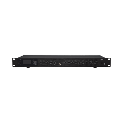 Amplificador de Audio | 2 x 60W | Baja Impedancia 4 - 8Ω | Reproductor Bluetooth, USB, SD | Efectos Integrados Delay, Echo...