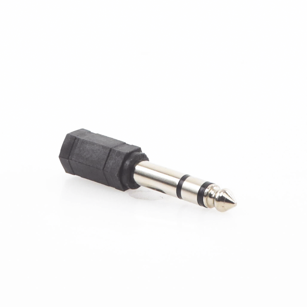 Adaptador de audio / 3.5mm hembra a 6.35mm macho / Estéreo / 0.25 pies | SIERRA STORE