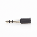 Adaptador de audio / 3.5mm hembra a 6.35mm macho / Estéreo / 0.25 pies | SIERRA STORE