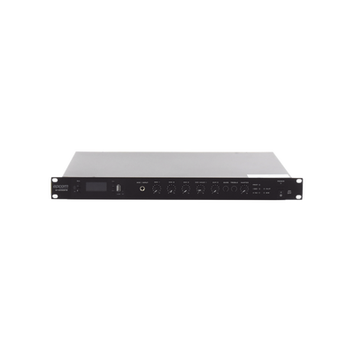 Amplificador de Audio | 1 canal | 350 W | Sistema 100V y Baja Impedancia | 4 Entradas de Micrófono Balanceadas | Bluetooth...