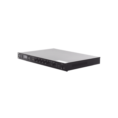 Amplificador de Audio | 1 canal | 350 W | Sistema 100V y Baja Impedancia | 4 Entradas de Micrófono Balanceadas | Bluetooth...