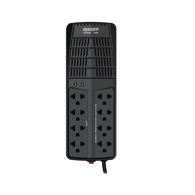 Regulador de Voltaje 2000 VA-1000 W / 4 Contactos con AVR / 4 Contactos con Supresor de Picos / Protección RJ11 EPCOM POWE...