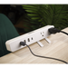 Multiconto de Escritorio / Carga Rápida 65 W / 2 x NEMA 5-15P / 1 x USB-C PD / 3 x USB-A / Cable 1.5 m (4.9 ft) / 1560 W Total | SIERRA STORE