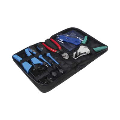 Juego de Herramientas y Accesorios, para Instalación de Sistema Solar. Incluye: Pinzas (3), Desarmadores (2), Llaves (2) y Ac
