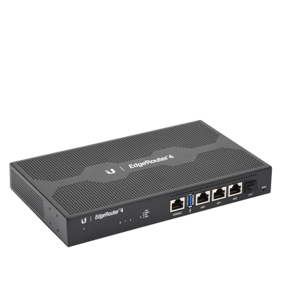 EdgeRouter 4, con 3 puertos 10/100/1000 Mbps + 1 puerto SFP, con funciones avanzadas de ruteo UBIQUITI - Vista 7