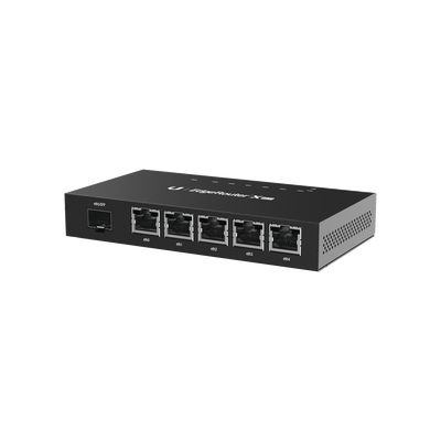 EdgeRouter X SFP de 5 puertos Gigabit + 1 puerto SFP con funciones avanzadas de ruteo - UBIQUITI