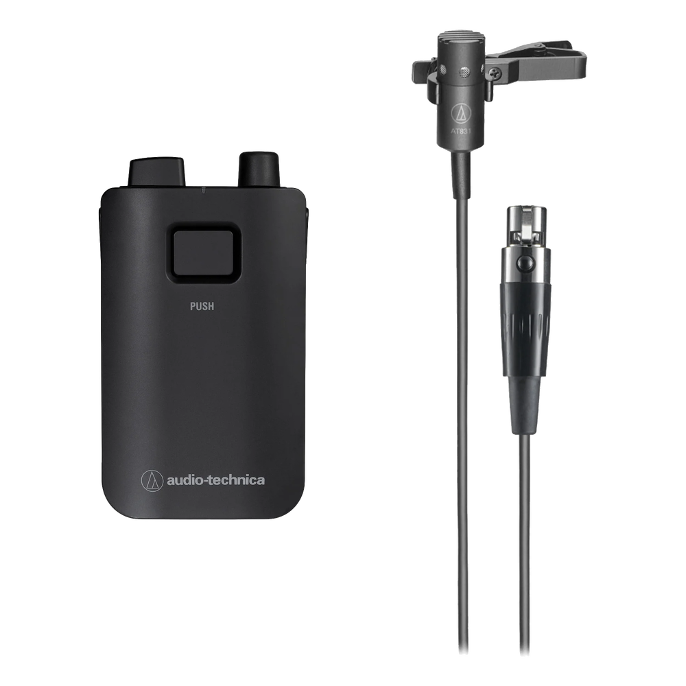 Transmisor de petaca inalámbrico / Micrófono de solapa / 50 Hz - 20 kHz / Rango 100 m (328 pies) / 2 pilas AA | SIERRA STORE