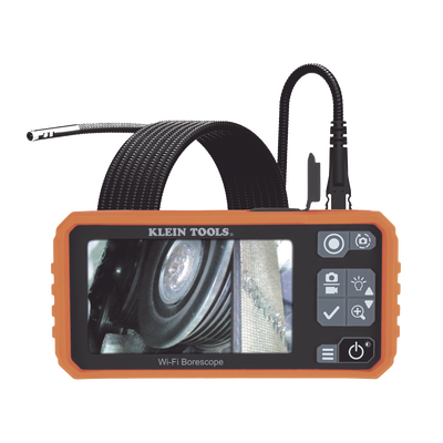 Dual Cámara Boroscopio Pro 5.5mm 720p USB-C/Wi-Fi, y LCD 4.3" a Color, Cuello de Cisne Blindado 10' (3m) con Imán y 6...